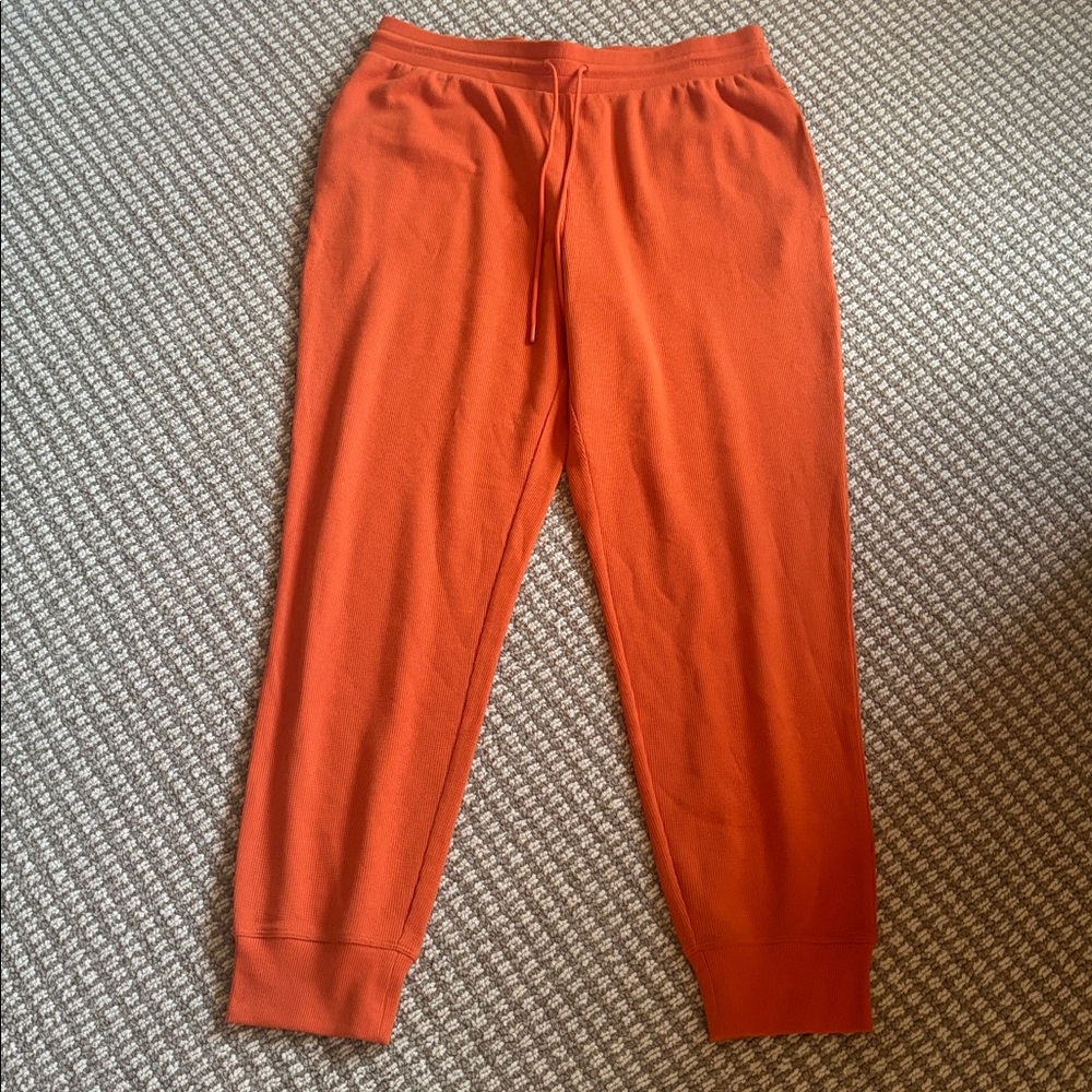 Aritzia Sunday Bright Orange Best Jogger Large